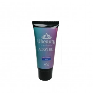 Gel acrílico Ubeauty, Glow Lavander, Blue, Lavender, Luminous Blue, Glow in the dark series, 60 ml, polygel, multigel, combigel