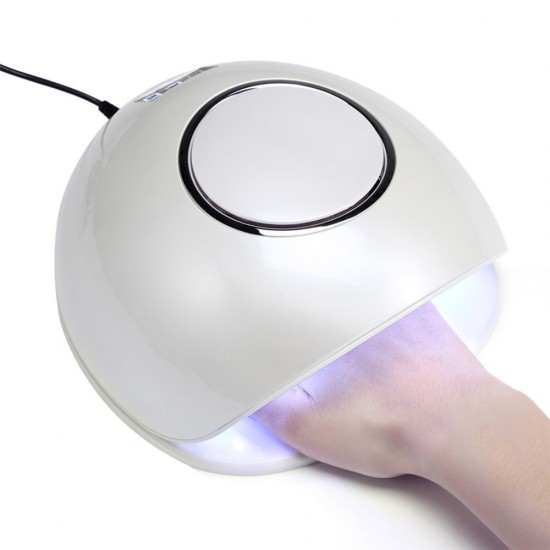 Lampa do paznokci z wentylatorem biała F4S biała, UV LED, 48W-3114-Comax-Lampy do paznokci
