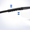 Brille mit schwarzem verstellbarem Bügel, für Handwerker, Spezialisten, transparent, Anti-Schweiß, Anti-UV-1901-Китай-Verbrauchsmaterialien
