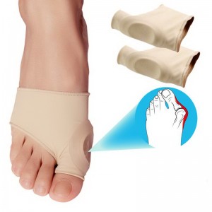 Nylon half-toe screed with silicone pillow ring for bursitis, gout and arthritis of the thumb joint