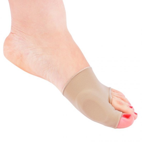Nylon meia dedo do pé acoplador com anel de almofada de silicone para bursite, gota e artrite da articulação do polegar-3673-01-Foot care-Tudo para manicure