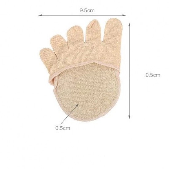 Meias invisíveis da ioga da palmilha macia da inserção do silicone das meias da metade do dedo do pé da tela-952744932-01-Foot care-Tudo para manicure