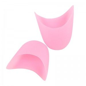  Coussinet cinq orteils en silicone rose, protection des orteils ballerine