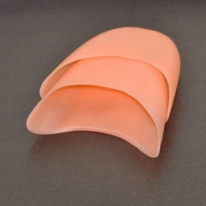 Beige silicone five-toe pad, ballerina toe protection