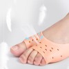 Protetor de dedo do pé sem dedos de silicone branco, mini Meias-P-05-06-05-Foot care-Tudo para manicure