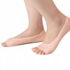 Weiße Silikonauflage fingerloser Fußschutz, Minisocken-P-05-06-05-Foot care-Alles für die Maniküre