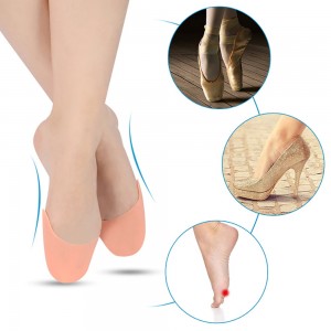 Beige silicone five-toe pad, ballerina toe protection