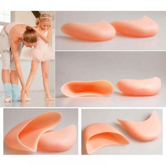 Almohadilla de silicona beige de cinco dedos, protector de dedo de bailarina-P-05-06-18-Foot care-Todo para la manicura