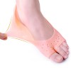 Beige siliconen pad met open tenen, Voetbescherming, mini sokken-P-05-06-07-Foot care-Alles voor manicure