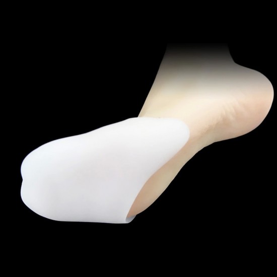 Coussinet cinq orteils en silicone blanc avec perforations, protection des orteils-P-05-06-01-Foot care-Tout pour la manucure