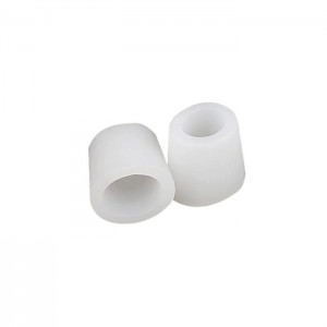 Yema del dedo del silicón, abierto (s) 10mm, tapas protectoras De gel. Blanco
