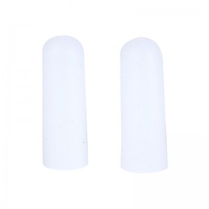 Silicone fingertip closed, White, pair, 2 PCs, 15x40 mm, Gel protective caps, finger Protection