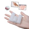 Dedo abierto de silicona, gel, blanco, 15x50mm Protector de dedos, par, 2 unids-P-05-07-01-Foot care-Todo para la manicura