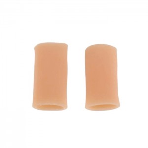 Silicone open fingertip, gel, Nude, 15 x 50 mm finger Protection, pair, 2 PCs