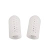 Cubierta de dedo de silicona perforada 20x40mm blanco transpirable pulgar Gel protector tapas protector de dedo par 2 piezas-P-05-06-15-Foot care-Todo para la manicura