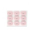 Almofadas protetoras-canecas de silicone. Forro absorvente de choque. Anel de remendo rosa # 6-9 peças-P-45-Foot care-Tudo para manicure