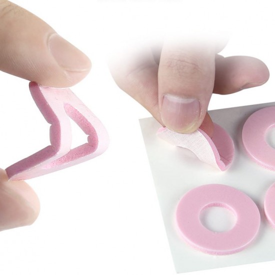 Beschermende pads-siliconen mokken. Schokabsorberende voering. Patch Ring roze #8-9 stuks-P-47-Foot care-Alles voor manicure