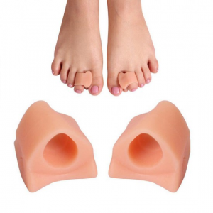Inter-finger corrector with ring, for separating the big and second toes of the foot