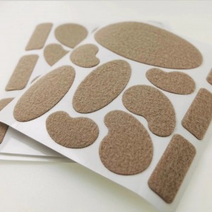 A protective set of patches against calluses and abrasions, a set of patches against calluses, water marks and abrasions