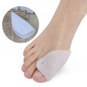 Bursprotector de hueso con tabique, protector de hueso, protector, blanco, hallux valgus, bulto del dedo gordo del pie