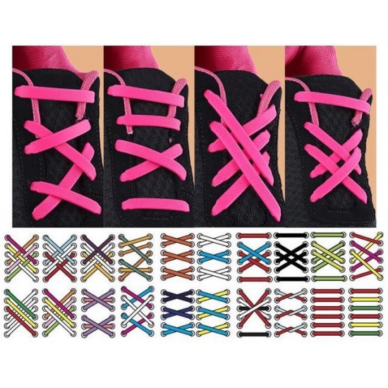 Silicone Liny shoelaces, fast shoeing, no lacing, bright colors, rubber, no need to tie, 3130, Subology,  Health and beauty. All for beauty salons,All for a manicure ,Subology, buy with worldwide shipping