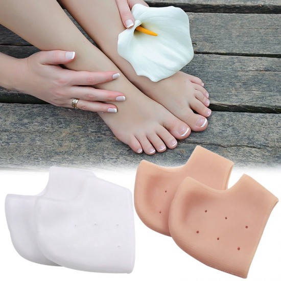 Meia-dedo do pé de silicone no calcanhar do pé, com perfuração, hidratação e proteção-41883-25-Foot care-Tudo para manicure