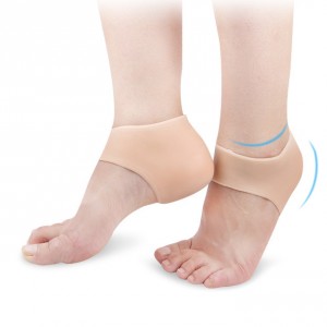 Белый протектор пятки, Силиконовый полуносок на пятку ноги, увлажнение и защита от шелушения и растрескивания