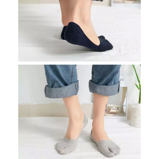 Socks with five fingers; spring-summer-autumn season; Fashion short socks with 5 fingers with silicone insert (price per pair - color to choose), 41883, Subology,  Health and beauty. All for beauty salons,All for a manicure ,Subology, buy with worldwide s