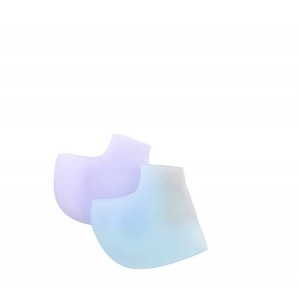 Purple Heel protector, Silicone half-toe on the heel of the foot, moisturizing and protecting against peeling and cracking