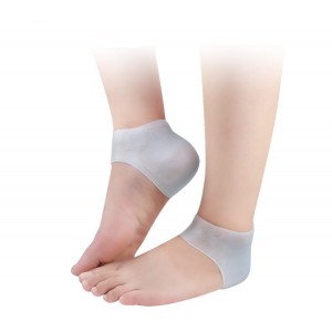 Фиолетовый протектор пятки, Силиконовый полуносок на пятку ноги, увлажнение и защита от шелушения и растрескивания