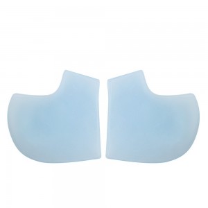 Blue Heel protector, Silicone half-toe on the heel of the foot, moisturizing and protecting against peeling and cracking