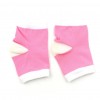 Pink Half socks moisturizing with a silicone heel inside price per pair, 3121, Subology,  Health and beauty. All for beauty salons,All for a manicure ,Subology, buy with worldwide shipping