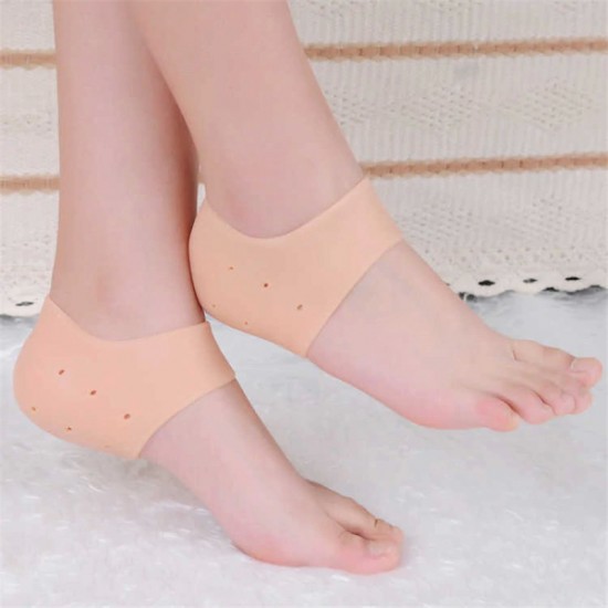 Black Silicone half-toe on the heel of the foot, with perforation, moisturizing and protection, 41883, Subology,  Health and beauty. All for beauty salons,All for a manicure ,Subology, buy with worldwide shipping