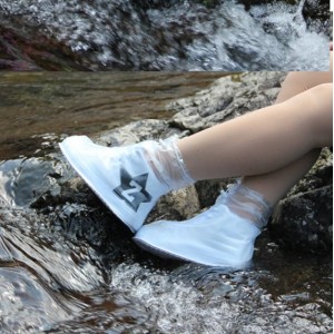Waterproof rain Shoe covers size XXXL white 45-46 size