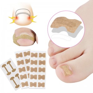 Self-adhesive patch with a plate for correction of ingrown nails, sticker, 10 PCs, nail retainer