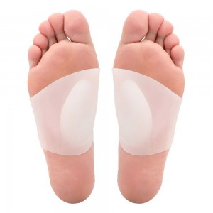 Siliconen supinator, corrigerende dekvloer, voor platte voeten, voetenvulling, fasciitis, op de boog van de voet