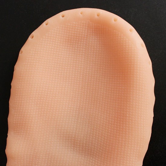 Beige siliconen antislip sok voor de hele voet van de voet, hydraterend en beschermend de voet-3676-18-11-Foot care-Alles voor manicure