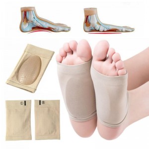 Nylon halve teen met een insert onder de longitudinale boog van de voet, plantaire fasciitis, plantaire fasciitis, plantaire fasciose