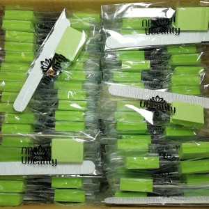 Disposable sets of nail file 100/180 BAF 150/180, Zebra, in an individual package