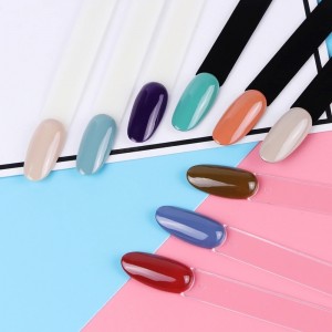 Nail tips mindal clear, on a ring of 50 pieces, for design, palette, for varnishes, gel varnishes, oval