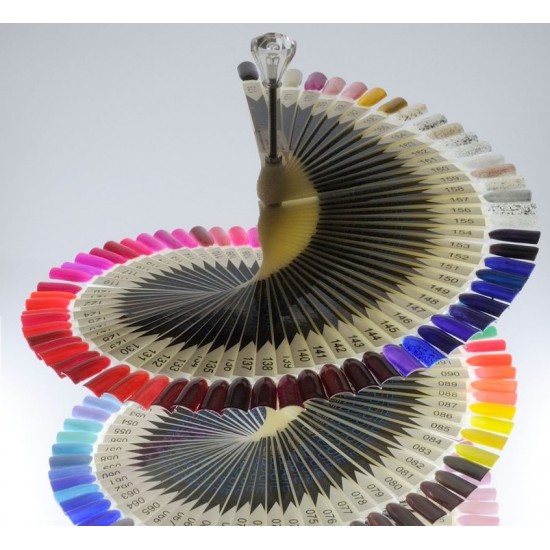 Stand palette serpentine, herringbone, spiral, on the leg, 120 pcs, for samples, for varnishes, for nails, for design, 3688-TD-01, Tips,  All for a manicure,Supplies ,  buy with worldwide shipping
