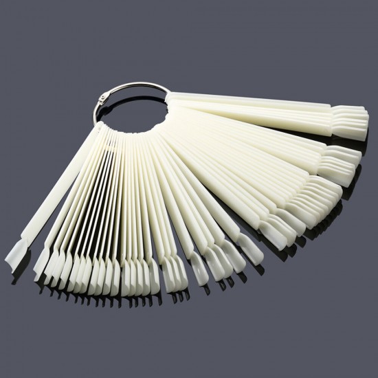 Tips white, 50 pieces on the ring, fan, 12 cm, 3364-TD-01, Tips,  All for a manicure,Supplies ,  buy with worldwide shipping