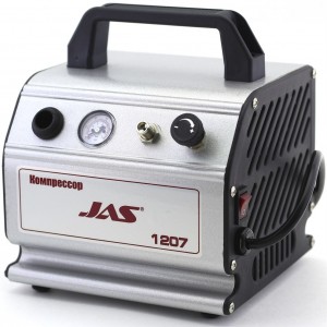 Компрессор для аэрографии, Jas 1207, с регулятором давления, ресивером 300 мл