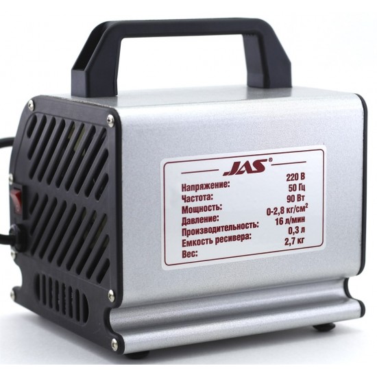 Airbrush compressor, Jas 1207, met drukregelaar, 300 ml opvangbak-3755-Anest Iwata-Alles für die Maniküre