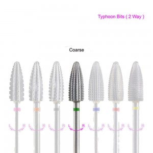 Nozzle carbide, Typhoon, green, carbide, rough, two-way, Typhoon Bit,, 2way, coarse, green