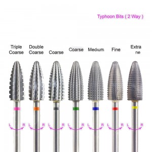 Hartmetall-Bit, Typhoon, blau, Hartmetall, mittel, beidseitig, Typhoon-Bit, mittel, blau, 2-fach