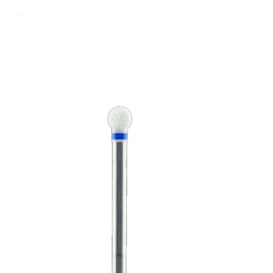 keramisch mondstuk voor hardware manicure en pedicure, vorm Ball, bal 4 mm, blauw-3279-Ubeauty-Manicuresnijders