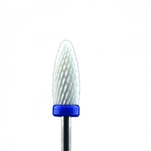 Ceramic nozzle flame with blue notch, medium, for left-handers, Flame bit, left hand