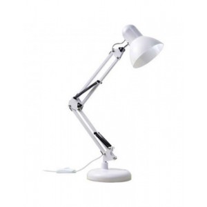 Настольная лампа на подставке, регулируемая, высота, поворотная, белая, desk lamp, DL-600