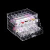 Pencil case, box, shelf for storing decors, rhinestones, jewelry, 120 cells, 5 shelves, transparent, 3682-BD-20, Accessories,  All for a manicure,Supplies ,  buy with worldwide shipping
